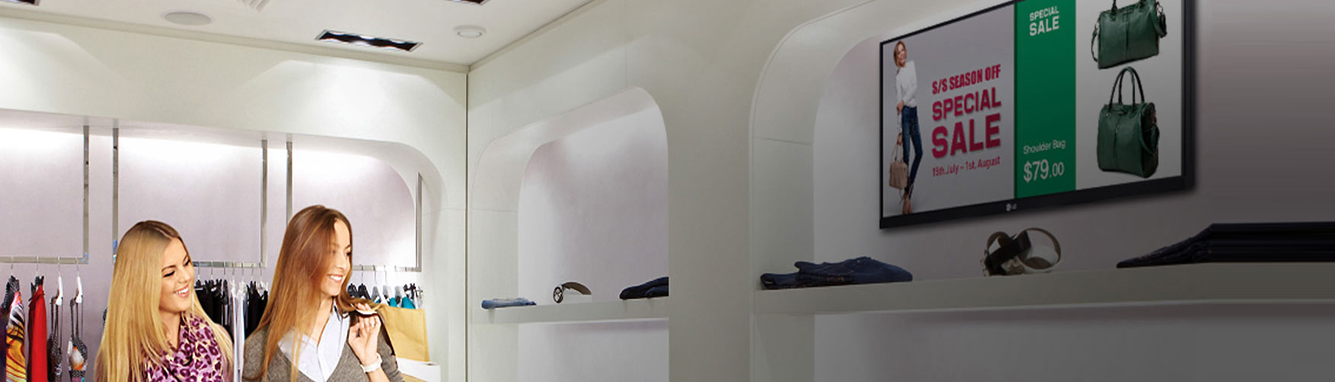 the banner of LCD Wall Mounted Display